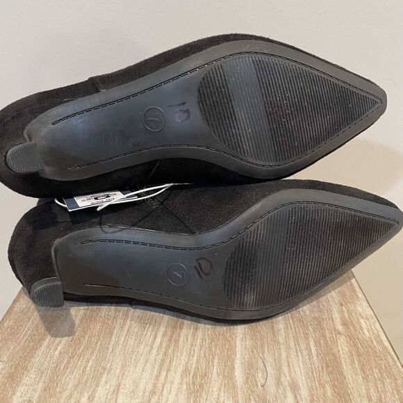 Universal Thread Women's Black Ankle Booties Faux Suede Heels Boots Size 7 NEW - Picture 10 of 11